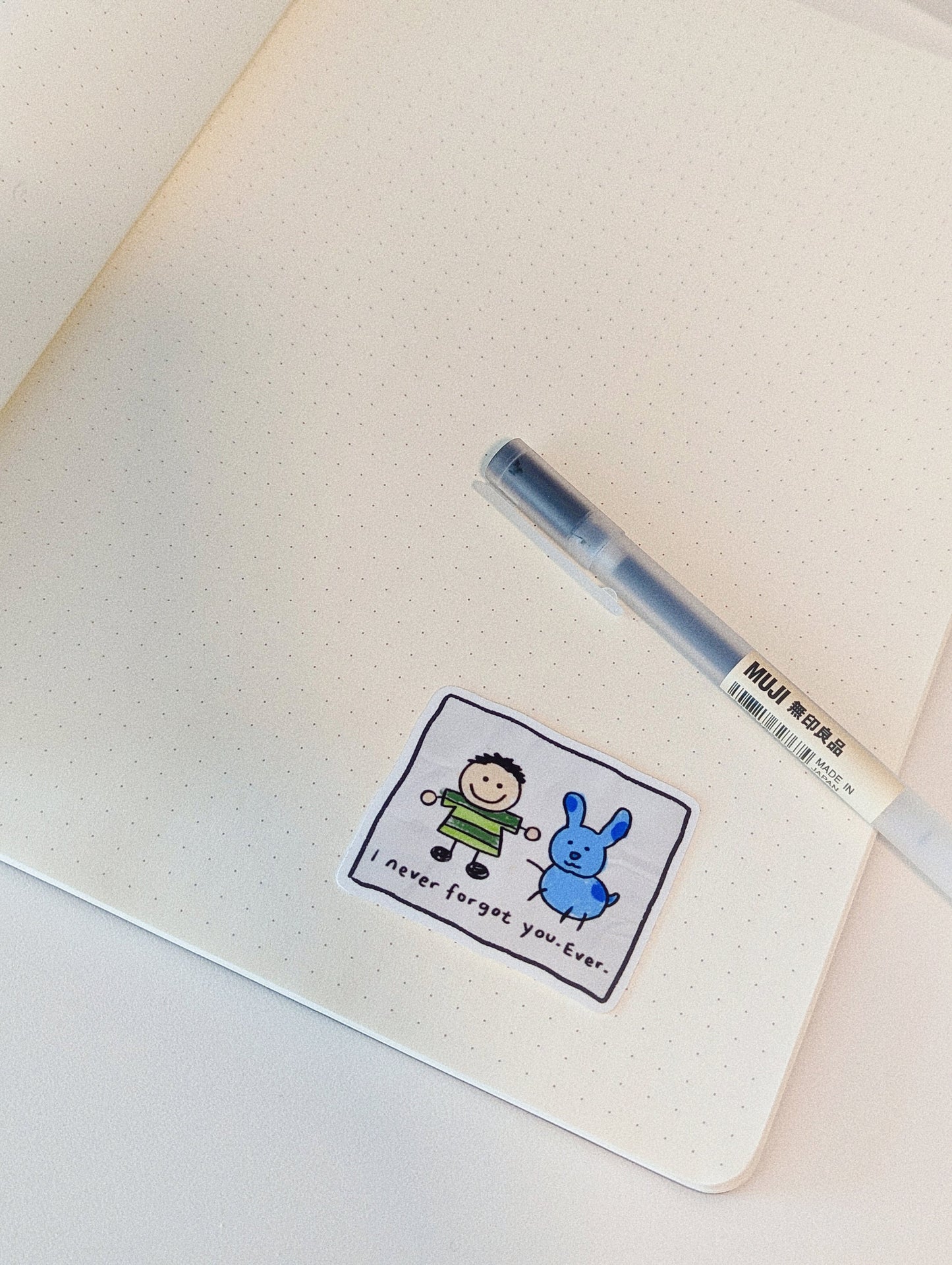I Never Forgot You, Ever Sticker/ Steve and Blue from Blue's Clues, nostalgic gifts, childhood, cartoon dog, Laminated Vinyl Laptop Sticker