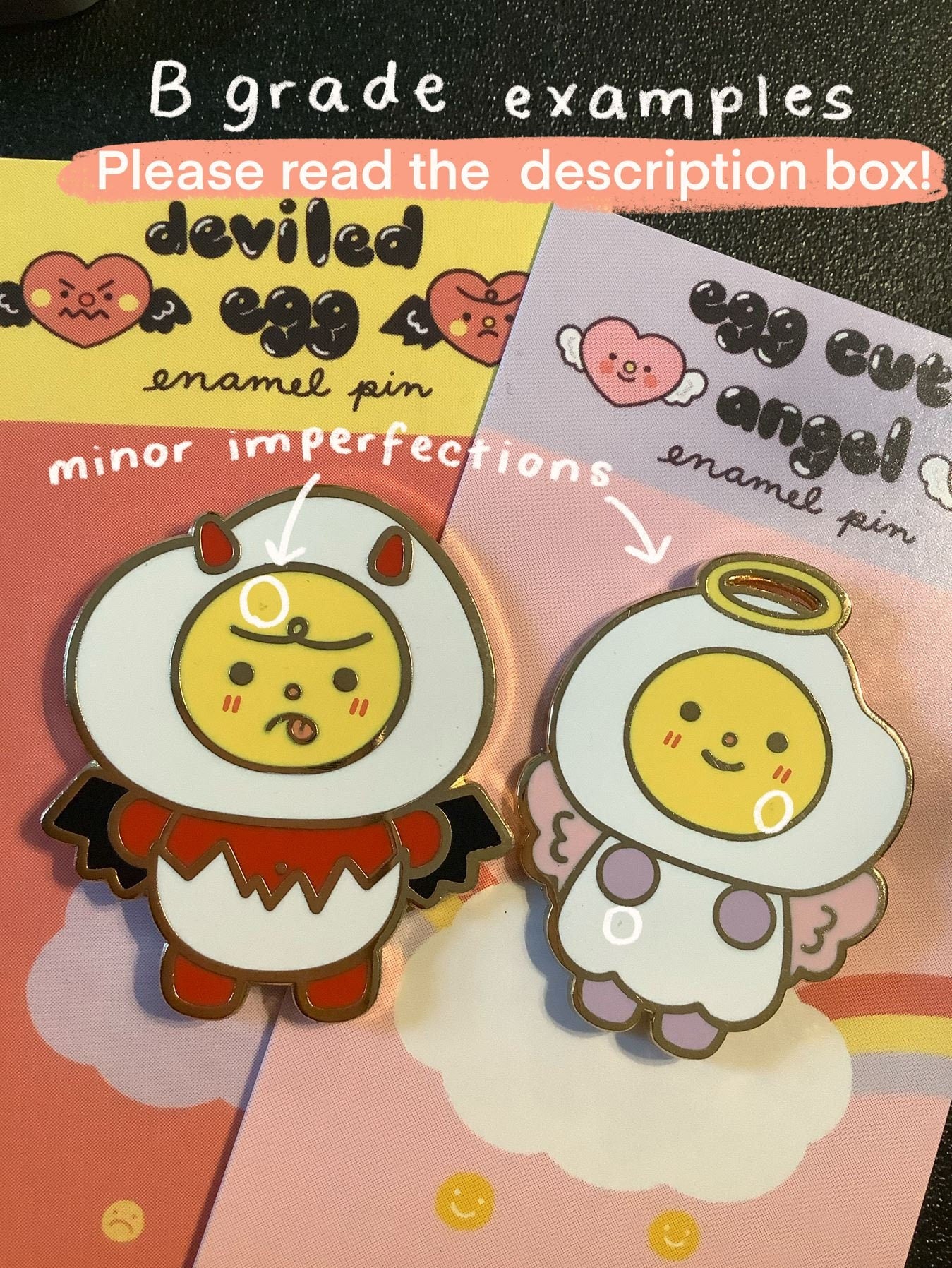 Eggu the Angel Pin | Lapel Pin- Badge| Cute Egg Hard Enamel Pin, Eggie, Eggs, Angel, Breakfast Pin