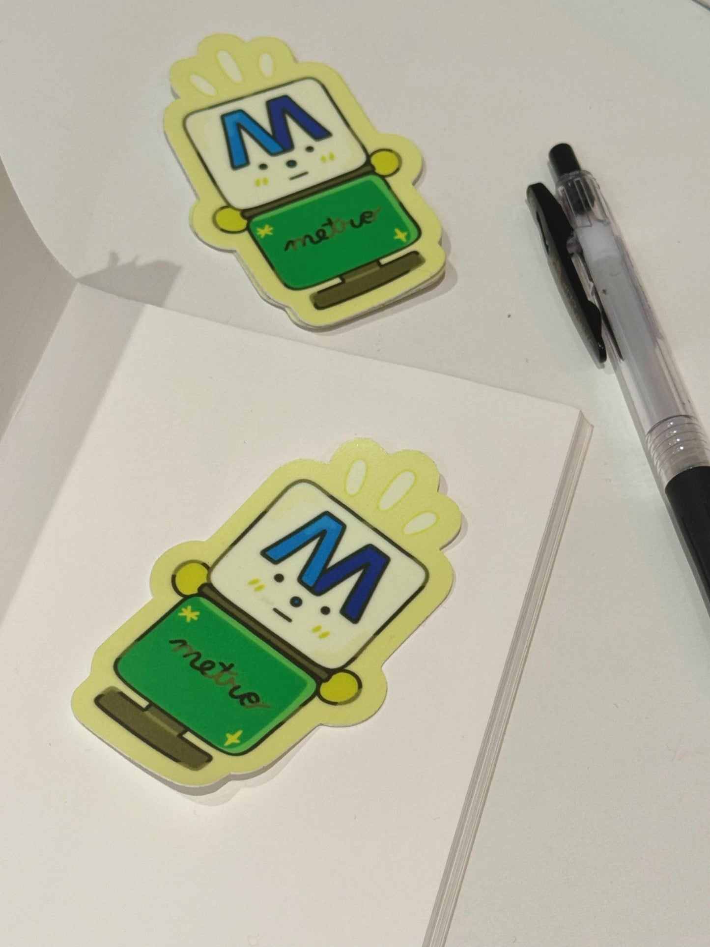 Glow in the Dark Metro Lamp Vinyl Sticker| Vintage MTA Sticker| NYC Kawaii Illustration Series Waterproof Premium Matte| Cute Subway