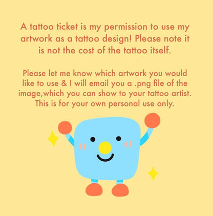 OhN0se Tattoo Ticket/ Tattoo Permission (Please read description!)