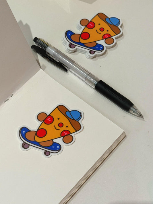 Home Slice Vinyl Sticker| NYC Kawaii Food Illustration Series| Cute Waterproof Premium Matte Sticker| Perfect Gift for Friends and Homies