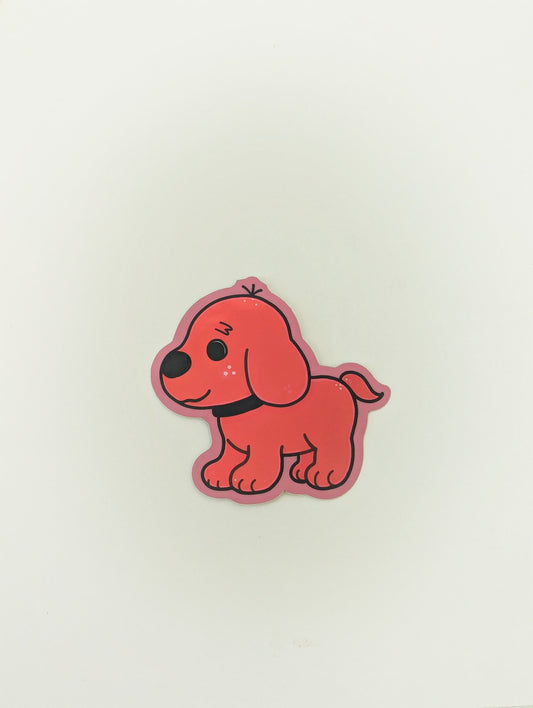 Clifford the Big Red Dog Sticker| Metallic Mirror Finish| Childhood Book| Nostalgic Kidcore