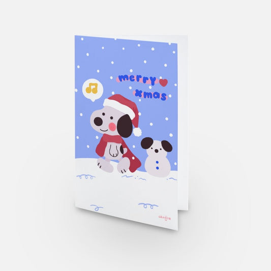 Snoopy Holiday Card--Merry Christmas | Holiday Cards & Gifts, Charlie Brown and Snoopy|Peanuts|Hand-drawn Illustrations| Season's greetings