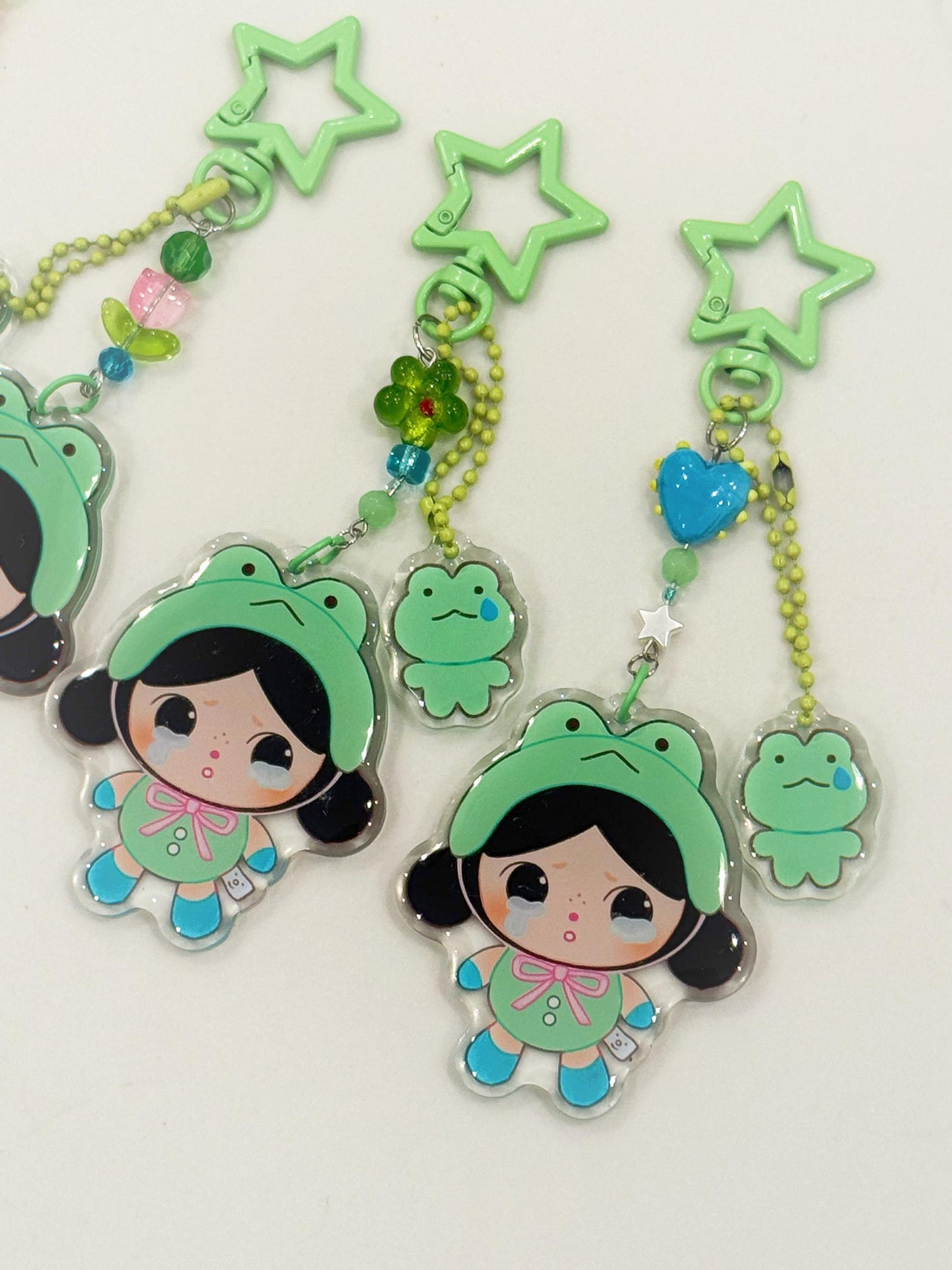 Gacha CryBaby Jewelry Grade Keychain| RANDOM Blind Bag| Hand-Assembled Charms w/ mix of glass, pearls, acrylic & artisan beads | Each unique