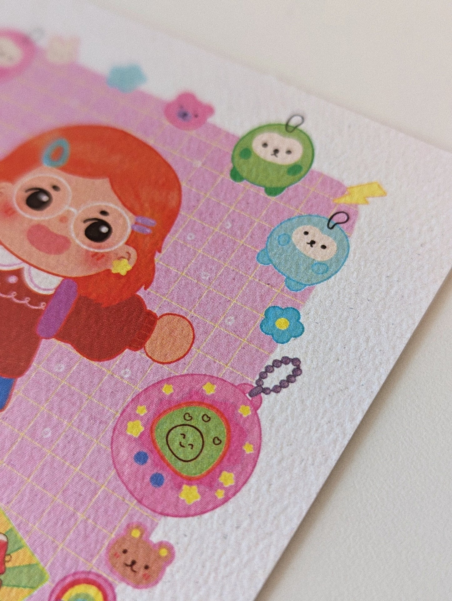 Turning Red Meilin Lee 4x4" MINI Art Print | Mei's room and Toy Inventory- Disney Pixar Shirt, Cute Red Panda, 4town