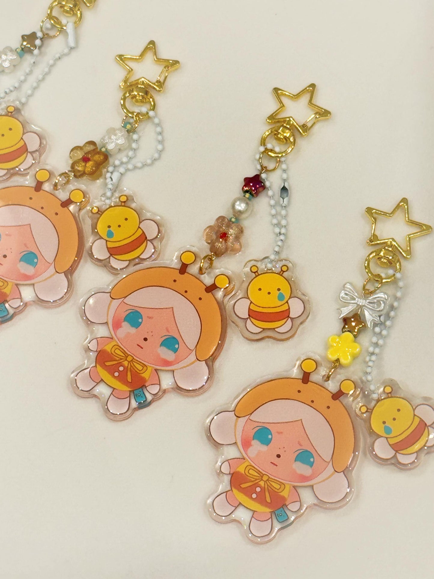 Gacha CryBaby Jewelry Grade Keychain| RANDOM Blind Bag| Hand-Assembled Charms w/ mix of glass, pearls, acrylic & artisan beads | Each unique