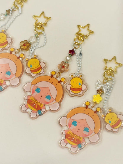 Gacha CryBaby Jewelry Grade Keychain| RANDOM Blind Bag| Hand-Assembled Charms w/ mix of glass, pearls, acrylic & artisan beads | Each unique